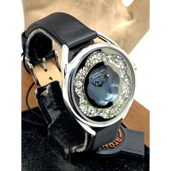 Stuhrling Women's Watch 995 Lily Quartz Blue Mother of Pearl Dial 38mm L… - Picture 2 of 14